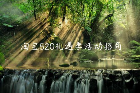 淘寶520禮遇季活動(dòng)招商